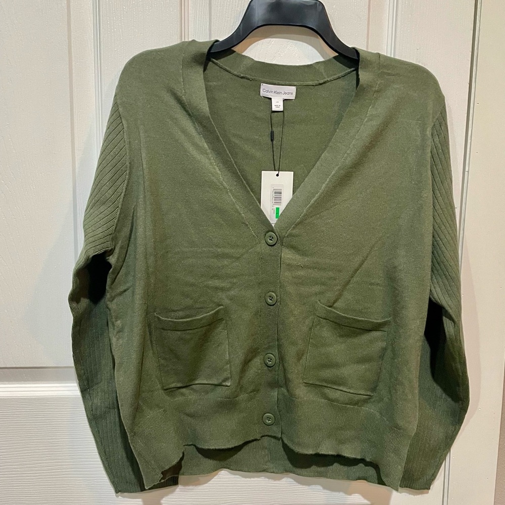 NWT CALVIN KLEIN cardigan sweater